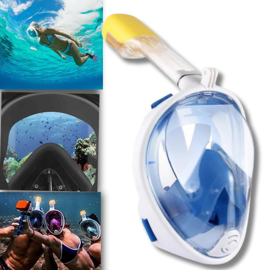 Masque de plongée avec tuba à vue panoramique à 180°