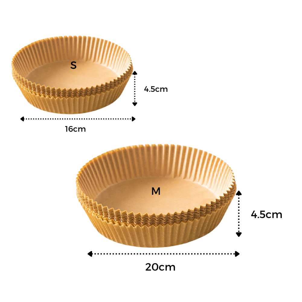 Pack de revêtements en papier jetables pour friteuse