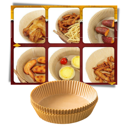 Pack de revêtements en papier jetables pour friteuse