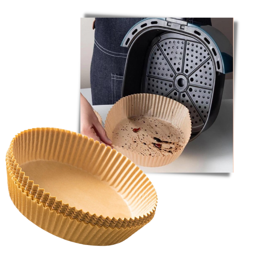 Pack de revêtements en papier jetables pour friteuse