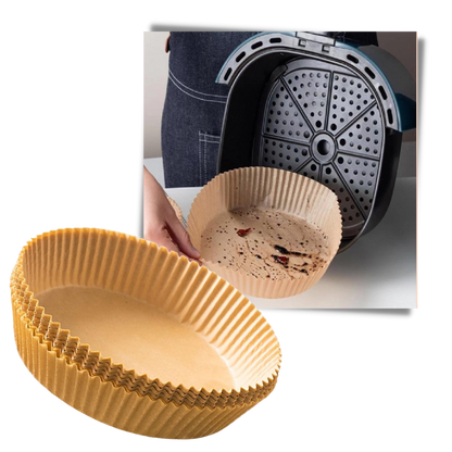 Pack de revêtements en papier jetables pour friteuse
