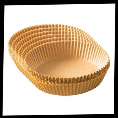 Pack de revêtements en papier jetables pour friteuse