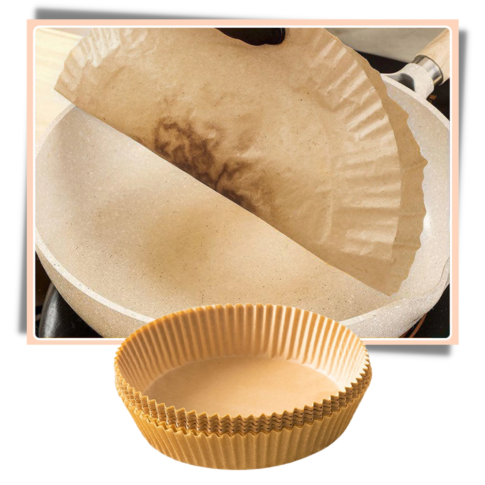 Pack de revêtements en papier jetables pour friteuse