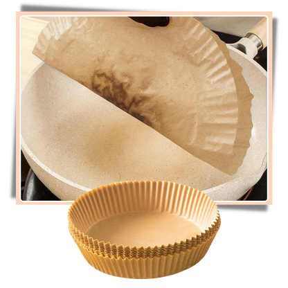 Pack de revêtements en papier jetables pour friteuse