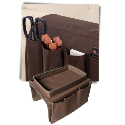 Sac de rangement pour accoudoir de canapé