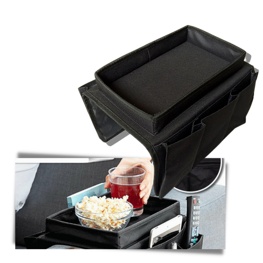 Sac de rangement pour accoudoir de canapé