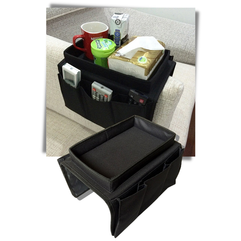 Sac de rangement pour accoudoir de canapé