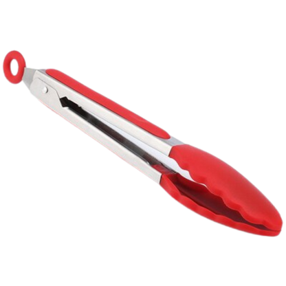 Pince de barbecue en acier inoxydable avec poignée en silicone