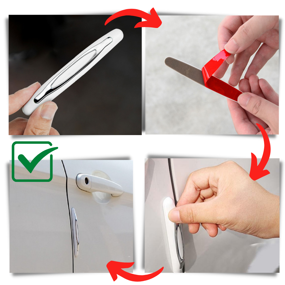 Pack de 4 bandes de protection pour portières de voiture