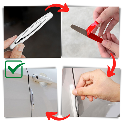 Pack de 4 bandes de protection pour portières de voiture