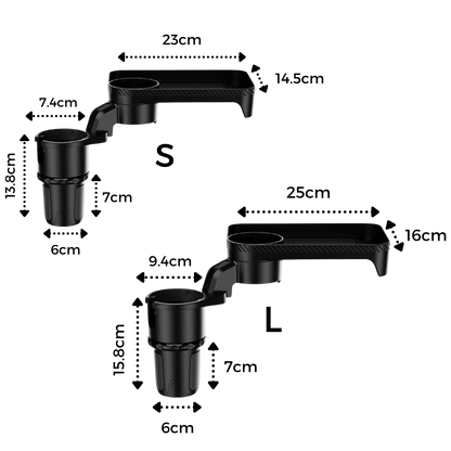 Porte-gobelet avec plateau rotatif pour voiture