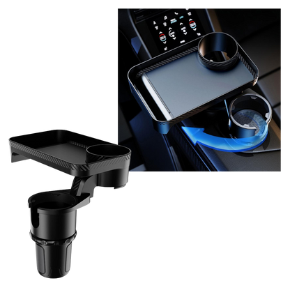 Porte-gobelet avec plateau rotatif pour voiture