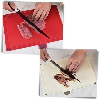 Set de 4 planches à découper avec support