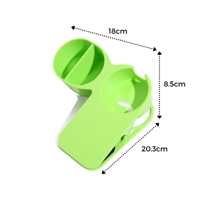 Porte-gobelet double à clipser