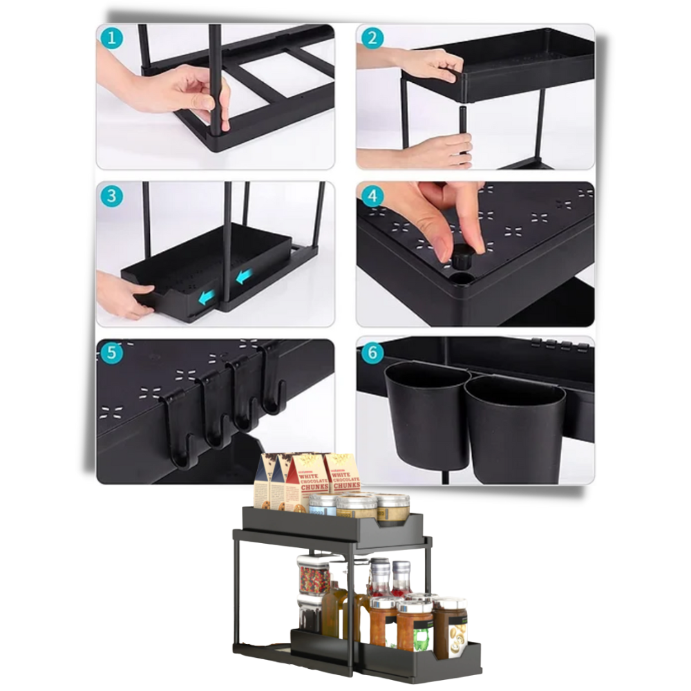 Porte-épices à double tiroir