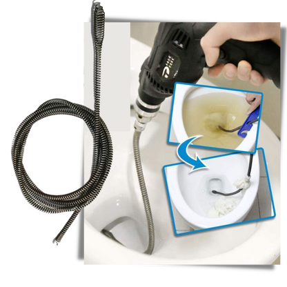 Nettoyeur de canalisations par perceuse électrique