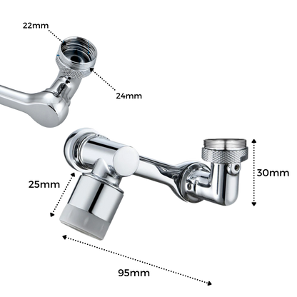 Rallonge rotative anti-éclaboussures pour robinet