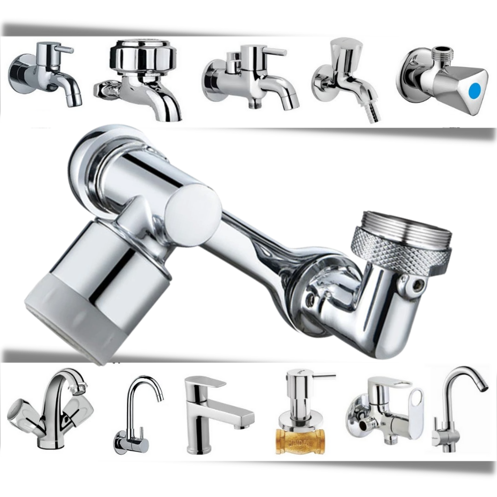 Rallonge rotative anti-éclaboussures pour robinet