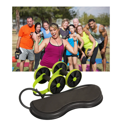 Rouleaux abdominaux avec bandes de résistance