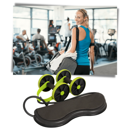 Rouleaux abdominaux avec bandes de résistance