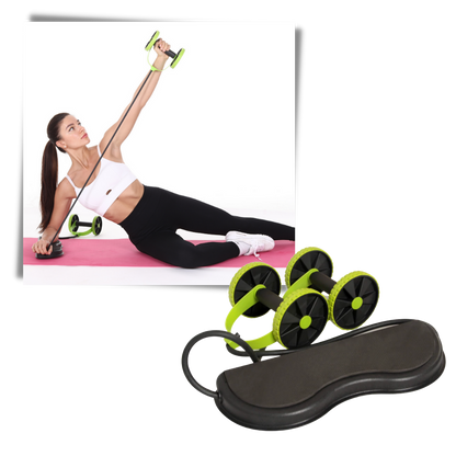 Rouleaux abdominaux avec bandes de résistance
