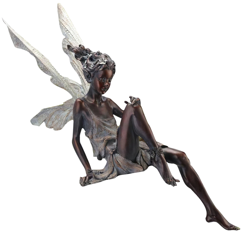 Ornement de jardin en forme de statue de fée