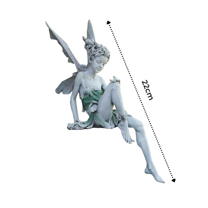 Ornement de jardin en forme de statue de fée