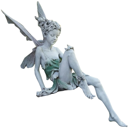 Ornement de jardin en forme de statue de fée