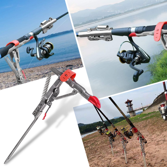 Support de canne à pêche avec ressorts