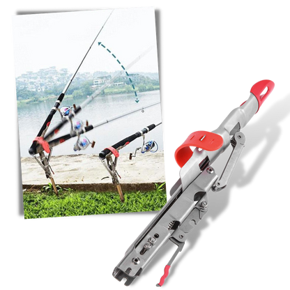 Support de canne à pêche avec ressorts