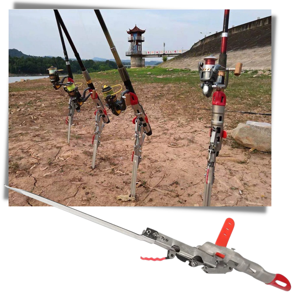 Support de canne à pêche avec ressorts