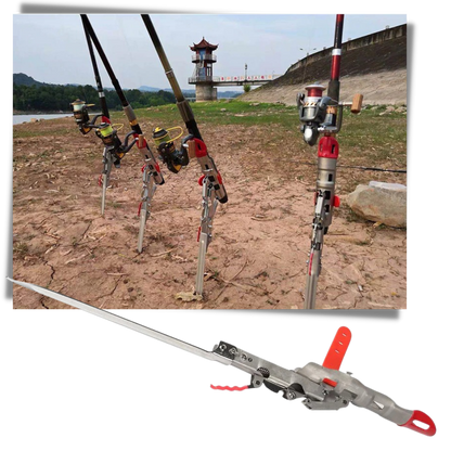 Support de canne à pêche avec ressorts