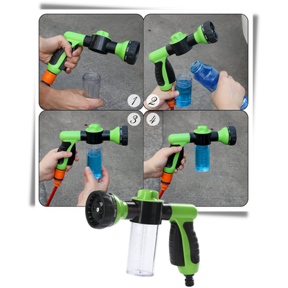 Pistolet de lavage de voiture haute pression avec distributeur de savon