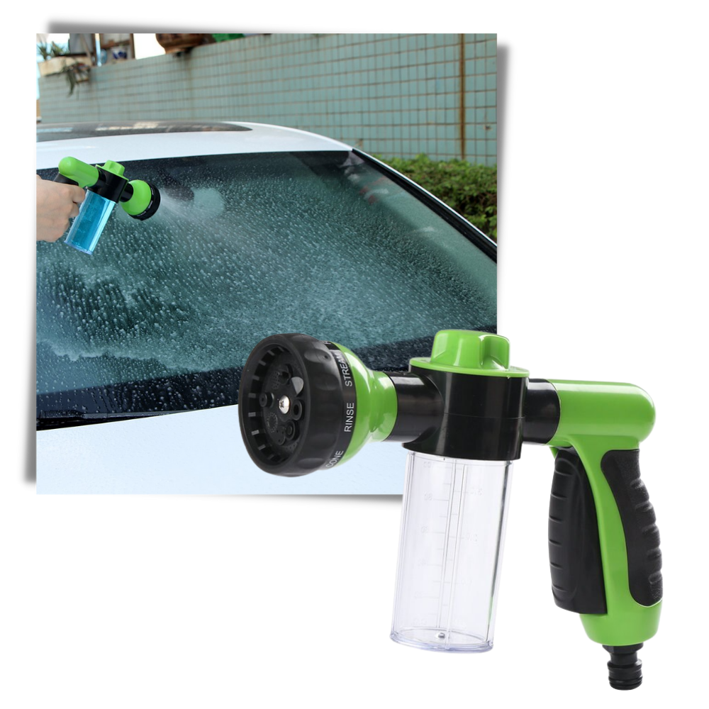 Pistolet de lavage de voiture haute pression avec distributeur de savon