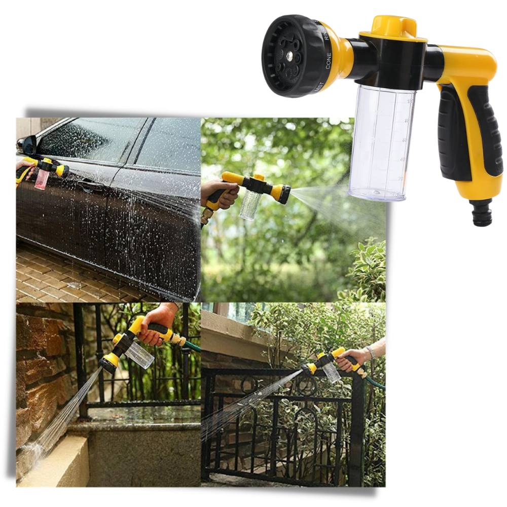 Pistolet de lavage de voiture haute pression avec distributeur de savon