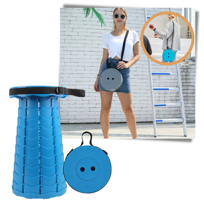 Tabouret rétractable portable