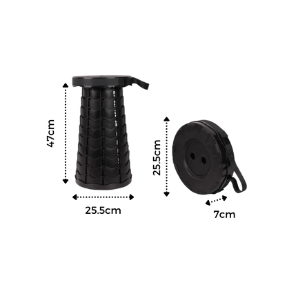 Tabouret rétractable portable