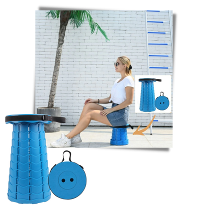Tabouret rétractable portable