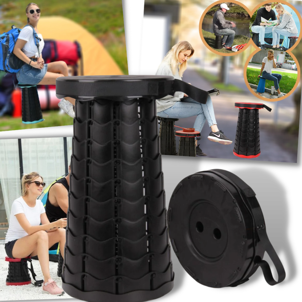 Tabouret rétractable portable