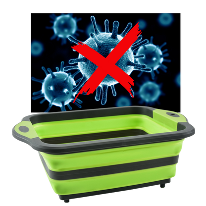 Planche à découper pliable avec panier