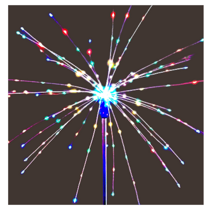 Lumières en forme de feux d'artifice électriques pour le jardin