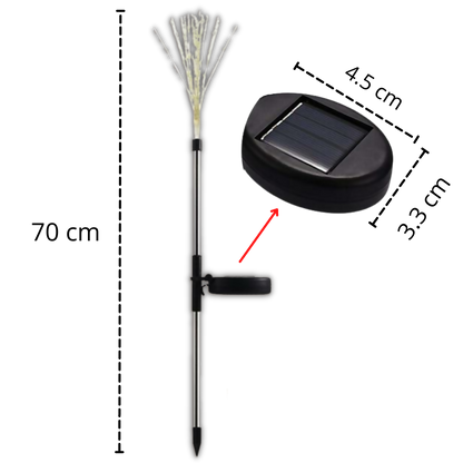 Lumières en forme de feux d'artifice électriques pour le jardin