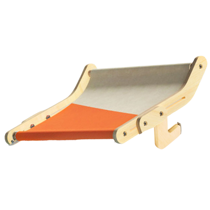 Perchoir de fenêtre en bois pour chat