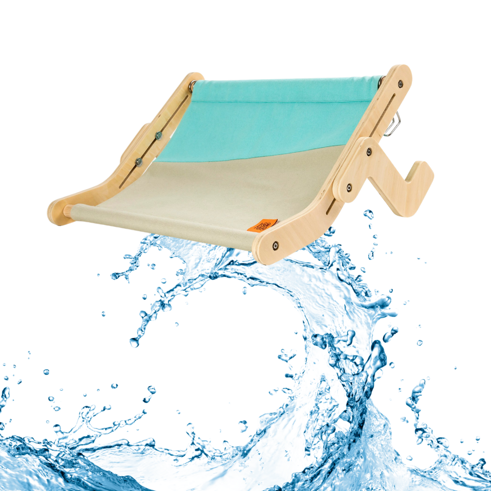 Perchoir de fenêtre en bois pour chat