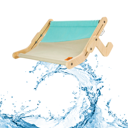 Perchoir de fenêtre en bois pour chat