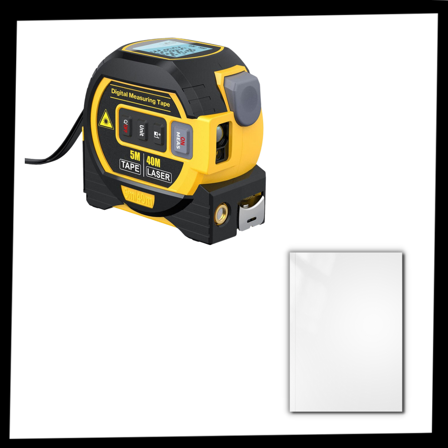 Mètre à ruban laser 3-en-1