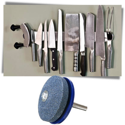 Set d'affûtage de lames rotatif