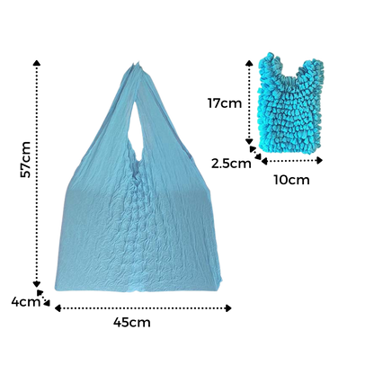 Sac à provisions plissé extensible