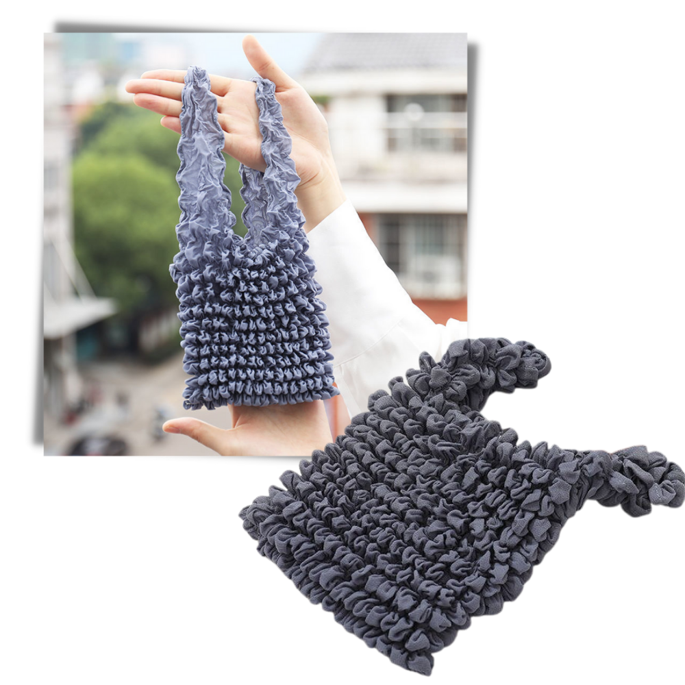 Sac à provisions plissé extensible