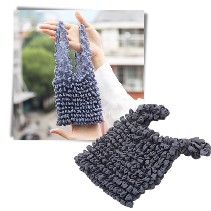 Sac à provisions plissé extensible